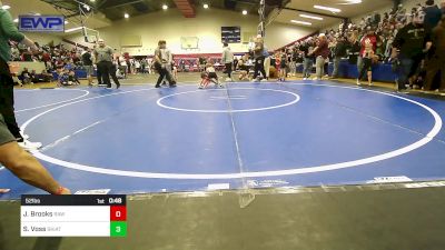 52 lbs Quarterfinal - Jett Brooks, Raw Wrestling Club vs Samuel Voss, Skiatook Youth Wrestling