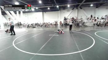 86 lbs Quarterfinal - Laila Vigil, Duran Elite vs Christopher Mariscal, Relentless