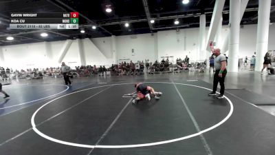83 lbs Quarterfinal - Gavin Wright, Natrona Colts vs Koa Cu, Monster Garage