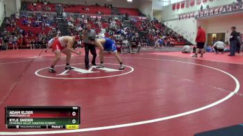 190 lbs Quarterfinal - Kyle Snider, Cuyahoga Valley Christian Academy vs Adam Elder, Parkersburg HS