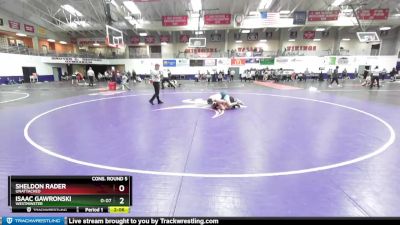 125 lbs Cons. Round 5 - Isaac Gawronski, Westminster vs Sheldon Rader, Unattached