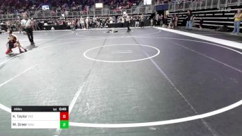 49 lbs Round Of 16 - Kemp Taylor, East Kansas Eagles vs Major Greer, Siouxland Wrestling Academy
