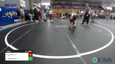 49 lbs Round Of 16 - Austin Griffin, Team Nomad vs Luke Baysinger, Blanchard Wrestling Club