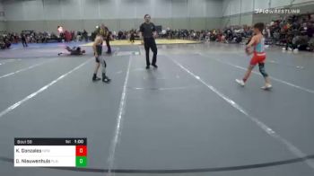 70 lbs Consolation - Kalijah Gonzales, New Mexico Wolfpack vs Dylan Nieuwenhuis, Plainwell