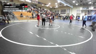 155 lbs Cons. Round 3 - Emmalie Echeverria, University vs Sandy Carrillo, Hemet