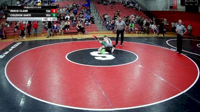 101 lbs 1st Place Match - Reece Clark, Penn Trafford vs Coleson Santi, Yough