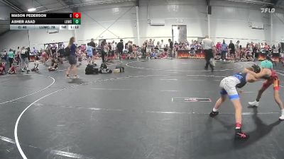 90 lbs Round 4 (6 Team) - Asher Asad, Level Up Wrestling Club vs Mason Pederson, Cartel
