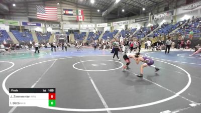 77 lbs Final - Jaxon Zimmerman, Maize WC vs Isaiah Baca, NM Bad Boyz