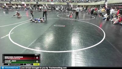 75 lbs Cons. Round 5 - Chase Jako, Wisconsin vs Brecken Massman, Outlaw Wrestling Club