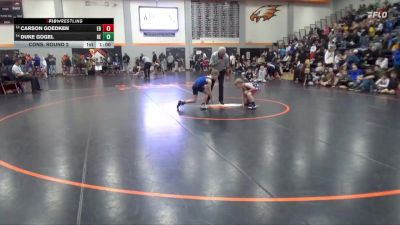 60 lbs Cons. Round 2 - Duke Gogel, DC Elite vs Carson Goedken, East Buchanan