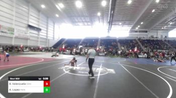 62 lbs Quarterfinal - Bryson Valenzuela, Dominate Club Wrestling vs Ashton Lopez, Parker Invictus WC