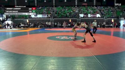 1A-4A 106 1st Place Match - Jeremy Lambert, Alexandria HS vs Myles Bailey, Piedmont