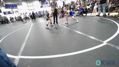 80 lbs Quarterfinal - Graham Saunders, Shelton Wrestling Academy vs River Holcomb, Tecumseh Youth Wrestling