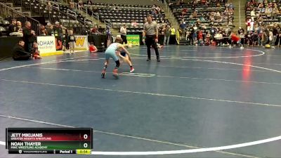 60 lbs Semifinal - Jett Mikijanis, Greater Heights Wrestling vs Noah Thayer, MWC Wrestling Academy