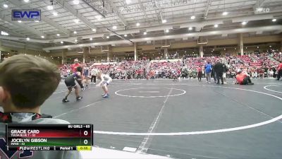 65 lbs Champ. Round 1 - Gracie Card, Tulsa Blue T vs Jocelyn Gibson, Piper