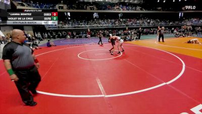 6A 126 lbs 5th Place Match - Lianna Benitez, San Antonio Churchill vs Violet De La Cruz, Conroe Woodlands College Park