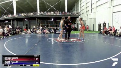 142 lbs Round 2 (8 Team) - Brylee James, Missouri vs Kylee Malloy, Michigan