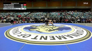144 lbs Consi Of 16 #1 - Daxton Bonner, Wasatch vs Lane Crawford, Cascade