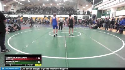 215 lbs Semifinal - Miller Bailey, Lowell Scott vs Johnathon Salgado, East Valley