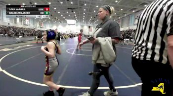 128 lbs Round 1 - Gracelyn Lasher, District 3 Wrestling vs Cora Vargas, Hilton Jr Cadets Wrestling Club