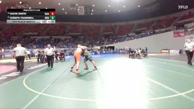 3A Boys 285 lbs 5th Place Match - Gavin Smith, Yamhill-Carlton Boys vs Joseph Trammell, Sheridan Boys