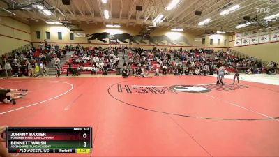 98 lbs Round 1 - Johnny Baxter, Punisher Wrestling Company vs Bennett Walsh, Ascend Wrestling Academy