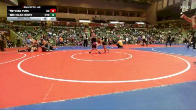 55 lbs Semifinal - Ulysses Funk, Team Conquer Wrestling vs Nicholas Henry, Benton Parks Youth Wrestling