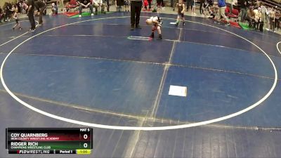 42 lbs Quarterfinal - Coy Quarnberg, Iron County Wrestling Academy vs Ridger Rich, Champions Wrestling Club