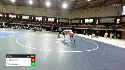 285 lbs Consi Of 16 #1 - Ernest Obiorah, St. Pauls NH vs William Antippas, The Hill School