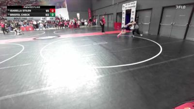 117 lbs Quarterfinal - Bristol Check, North Crawford Seneca vs Isabella Stilen, Wisconsin