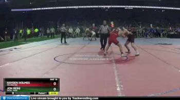 D3-160 lbs Cons. Round 2 - Hayden Holmes, Millington vs Jon Reini, Hazel Park