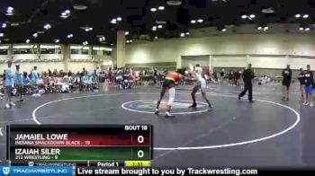 145 lbs Semis & Wb (16 Team) - Izaiah Siler, 212 Wrestling vs Jamaiel Lowe, Indiana Smackdown Black