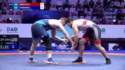 125 kg 1/4 Final - Pavel Dziatlau, Individual Neutral Athletes vs Lucas Stoddard, United States