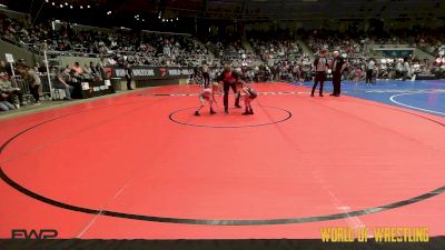 40 lbs Round Of 16 - Jaxon Gregory, Tulsa Blue T Panthers vs Colten Strickland, Backyard Brawlers