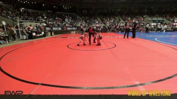 40 lbs Round Of 16 - Jaxon Gregory, Tulsa Blue T Panthers vs Colten Strickland, Backyard Brawlers