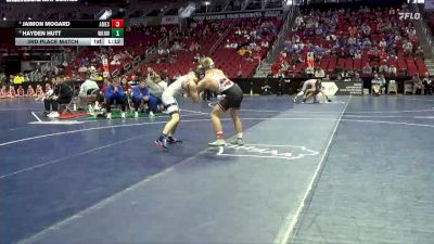 3A-144 lbs 3rd Place Match - Jaimon Mogard, Ames vs Hayden Hutt, Waukee Northwest