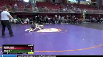 120 lbs Round 1 (8 Team) - Jacob Snow, Lincoln Southwest vs Kale Vice, Gretna