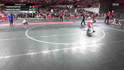 80 lbs Cons. Round 1 - Madalynn Hintz, Horicon vs Zariyah Nguyen, BYA Wrestling