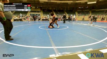119 lbs Consolation - Rhylen Harris, Midwest City Bombers Youth Wrestling Club vs Kaleb Proctor, Henryetta Knights Wrestling Club