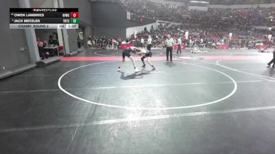 130 lbs Champ. Round 2 - Jack Metzler, Team Nazar Training Center vs Owen Lambries, Holmen Viking Wrestling Club
