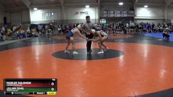 115 lbs Champ. Round 2 - Marlee Solomon, Canon-McMillan vs Lillian Gaal, Teays Valley