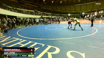 125 lbs Cons. Semi - Jackson Mazzella, Poquoson Athletic Association vs Gage Carter, Great Bridge Wrestling