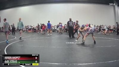 96 lbs Round 8 (10 Team) - Alex Vitello, Georgia United Blue vs Jaxson Hackett, Lake Gibson Braves