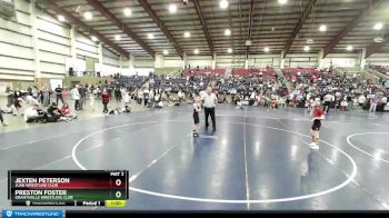 58 lbs Quarterfinal - Jexten Peterson, Juab Wrestling Club vs Preston Foster, Grantsville Wrestling Club