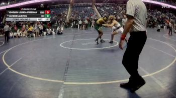 2A 150 lbs Cons. Round 3 - Joaquin Leunda Freeman, Charles D. Owen High School vs Jayden Alston, Bunn High School