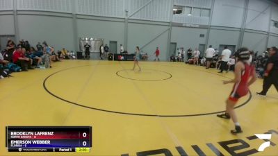 92 lbs Round 1 (6 Team) - Brooklyn Lafrenz, North Dakota vs Emerson Webber, Florida