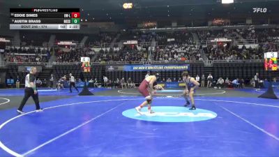 174 lbs Cons. Round 3 - Austin Brass, Messiah vs Eddie Simes, Wis.-La Crosse