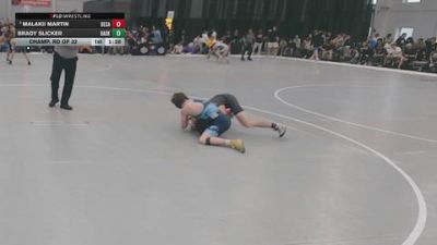 138 lbs Champ. Rd Of 32 - Brady Slicker, Badkarma vs Malakii Martin, Bear Cave