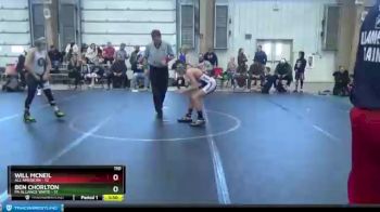 110 lbs Round 4 (8 Team) - Will McNeil, All American vs Ben Chorlton, PA Alliance White