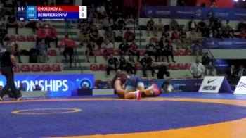 125 kg 1/2 Final - Azamat Khosonov, Greece vs Wyatt Avery Hendrickson, United States